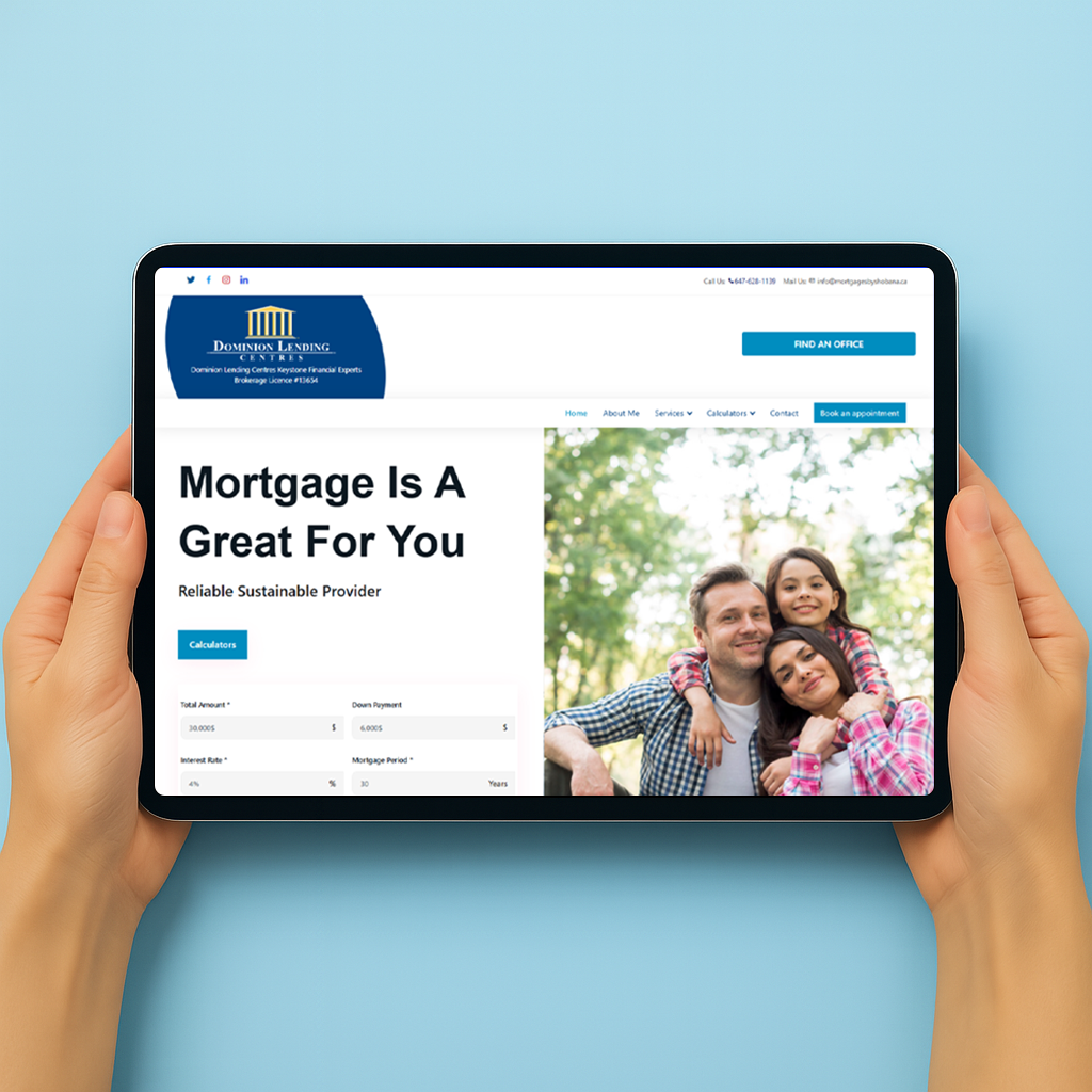 Mortages by Shobana Web Design Screenshot